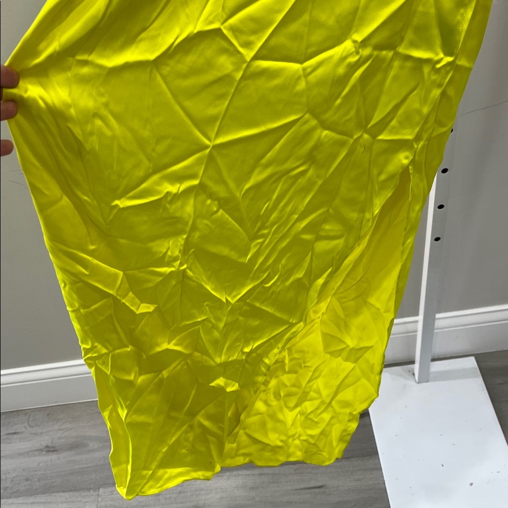 SER.O.YA MARISSA SILK DRESS lime - Picture 6 of 12